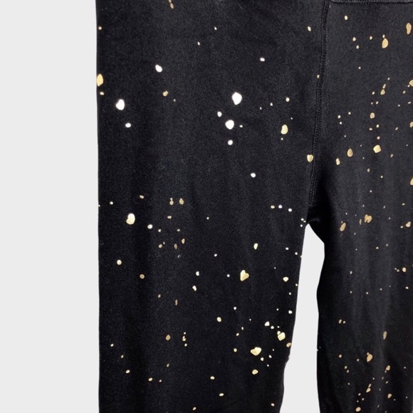 Spiritual Gangster Women’s Foil Print Essential Leggings Black Gold Size XS - Picture 6 of 9